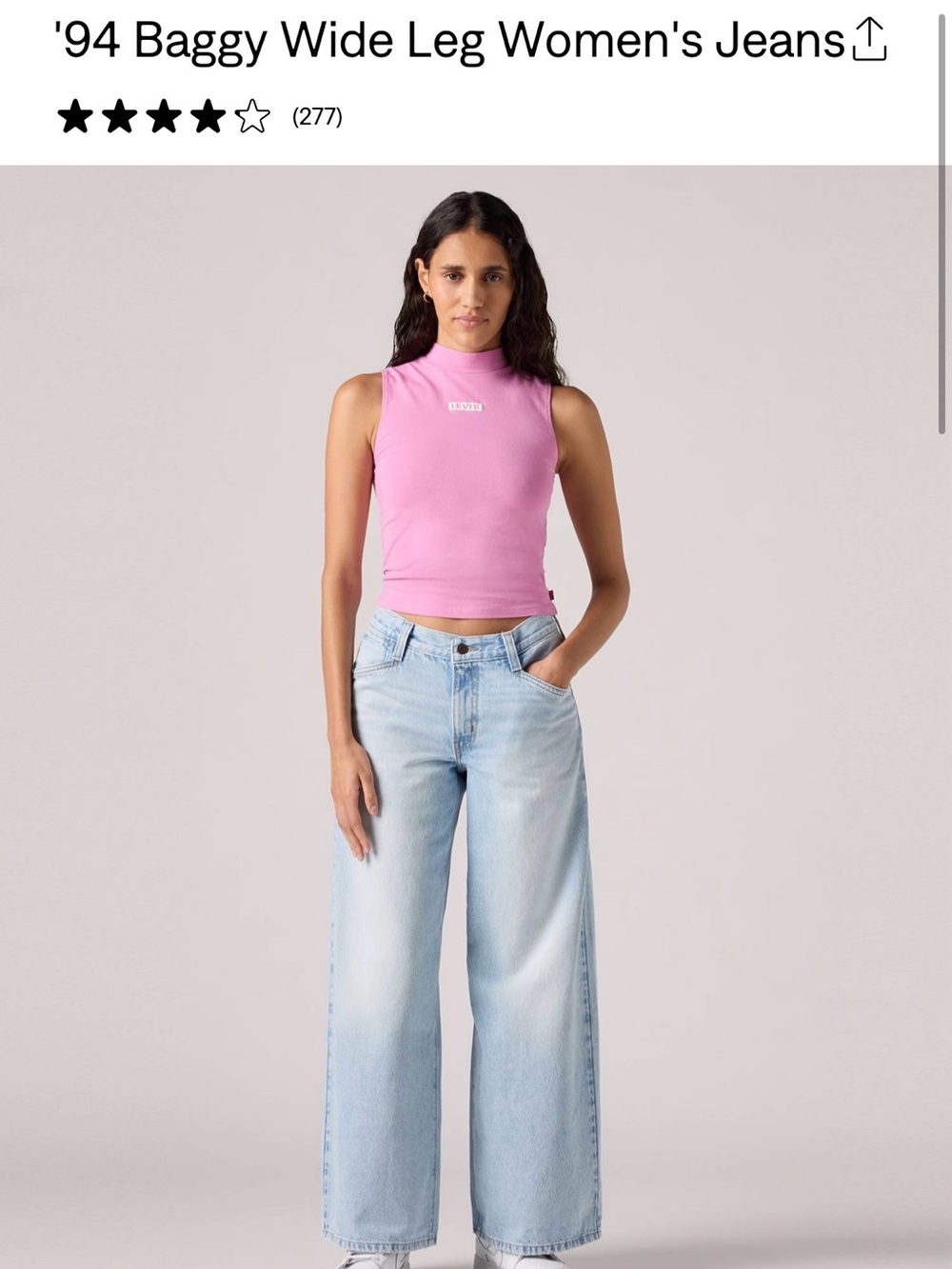 Levi's Light Blue '94 Baggy Wide Leg Jeans
